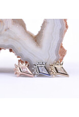BVLA Kite Borderline with CZ in 14k Gold 16g Threaded Ends by BVLA!