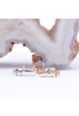 BVLA Kite Borderline with CZ in 14k Gold 16g Threaded Ends by BVLA!