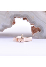 BVLA Kite Borderline with Swiss Blue Topaz in 14k Rose Gold 16g Threaded End by BVLA!