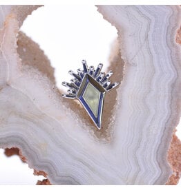 BVLA Kite Borderline Peridot White Gold 16g Threaded End