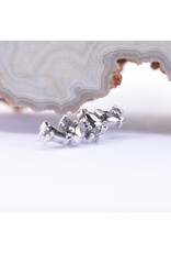 BVLA Left Facing Irina with Chrome CZ and Grey CZ in 14k White Gold 16g Threaded End by BVLA!
