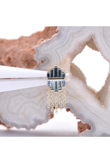 BVLA Levitate with Grade AA London Blue Topaz and Grade AA Swiss Blue Topaz in 14k Yellow Gold 16g Threaded End by BVLA!