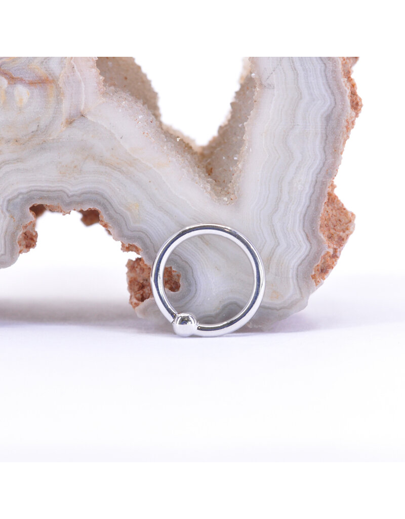 BVLA 18g Fixed Bead Rings with 2mm Bead in 14k Gold by BVLA!