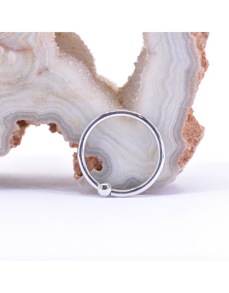 BVLA 18g Fixed Bead Rings with 2mm Bead in 14k Gold by BVLA!