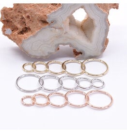BVLA 18g 14k Gold Seam Rings by BVLA