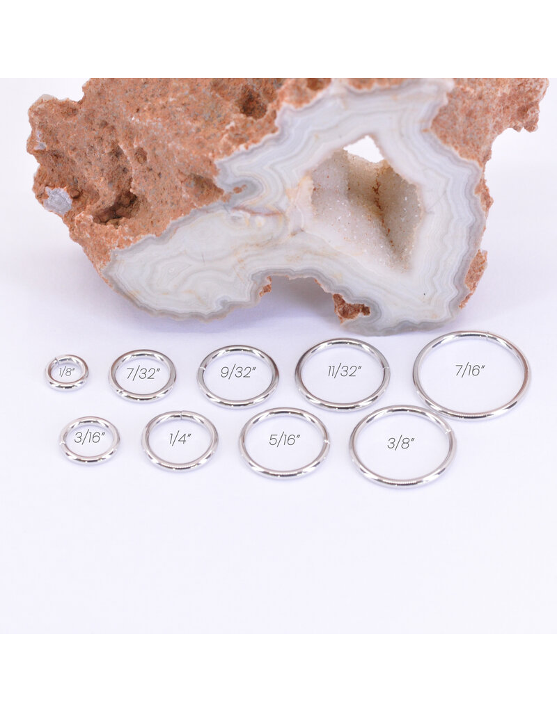 BVLA 18g Simple Seam Rings in 14k Gold by BVLA