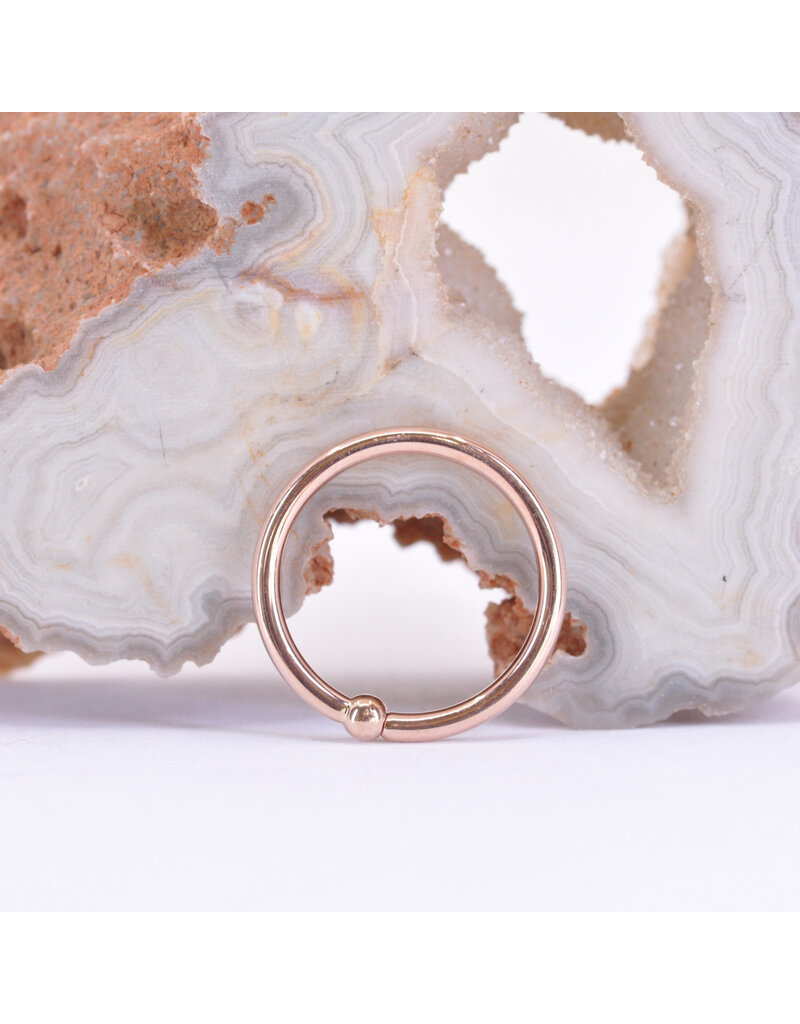BVLA 16g Fixed Bead Rings with 2mm Bead in 14k Gold by BVLA!