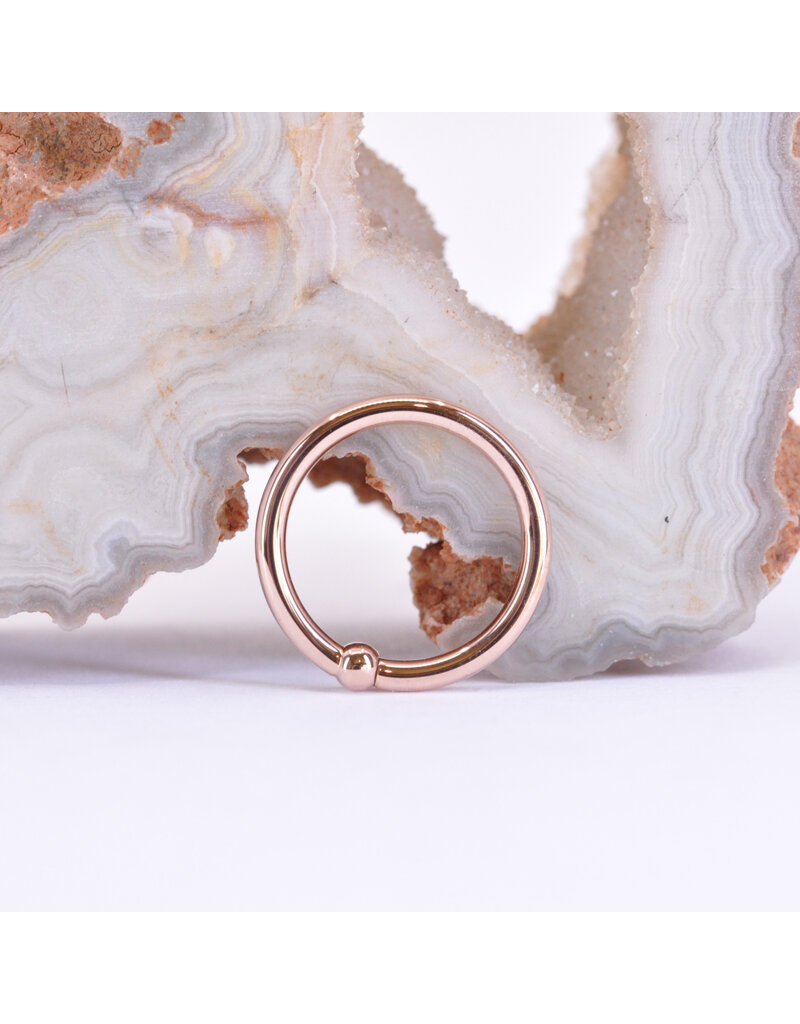 BVLA 16g Fixed Bead Rings with 2mm Bead in 14k Gold by BVLA!