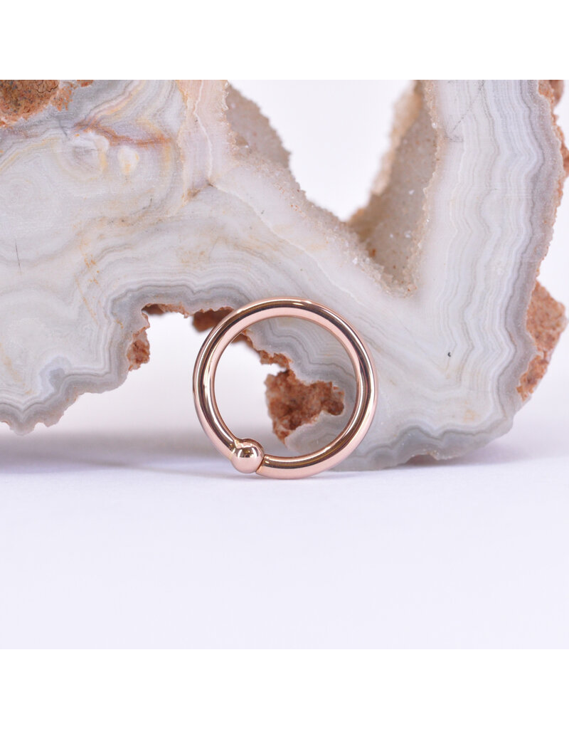 BVLA 16g Fixed Bead Rings with 2mm Bead in 14k Gold by BVLA!