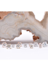 BVLA Genuine VS Diamond in 14k Gold 4 Prong Setting Threadless Ends by BVLA!