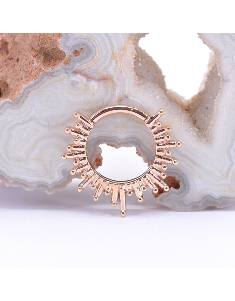 BVLA 16g Ray of Light Clicker Rings in 14k Gold by BVLA!