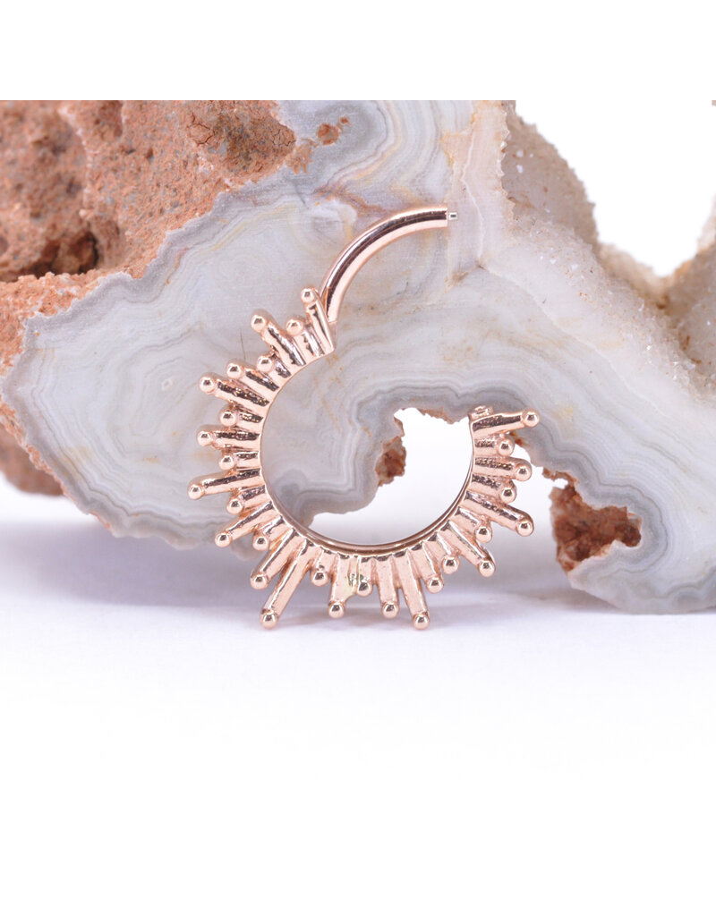 BVLA 16g Ray of Light Clicker Rings in 14k Gold by BVLA!