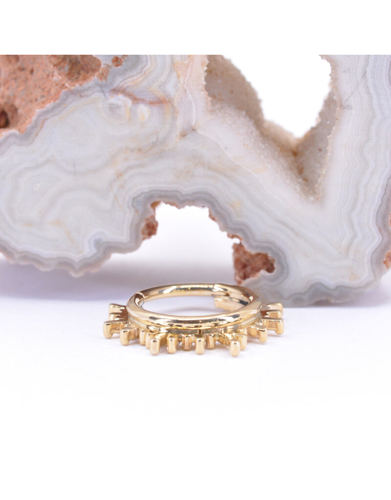 BVLA 16g Ray of Light Clicker Rings in 14k Gold by BVLA!