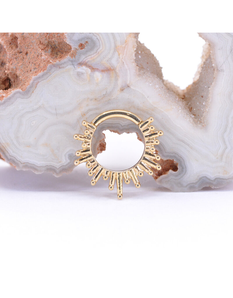 BVLA 16g Ray of Light Clicker Rings in 14k Gold by BVLA!