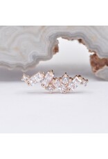 BVLA Genesis with CZ in 14k Gold 16g Threaded Ends by BVLA!