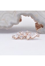 BVLA Genesis with CZ in 14k Gold 16g Threaded Ends by BVLA!