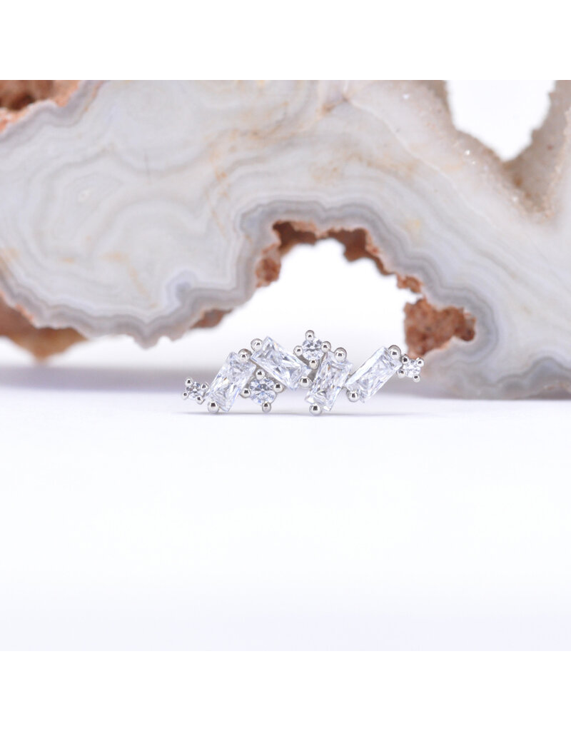 BVLA Genesis with CZ in 14k Gold 16g Threaded Ends by BVLA!