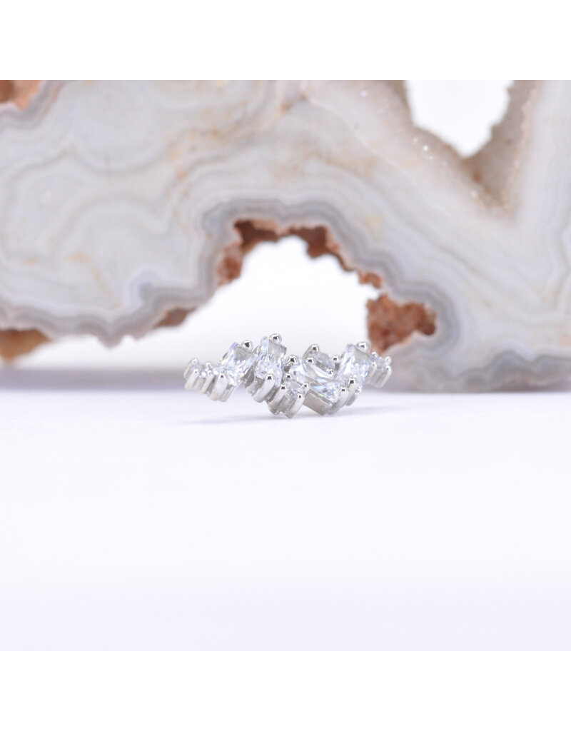 BVLA Genesis with CZ in 14k Gold 16g Threaded Ends by BVLA!