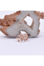 BVLA 16g 7/16" Arwen Clicker Ring with Pink CZ and CZ in 14k Rose Gold by BVLA!