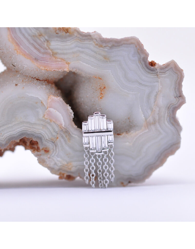 BVLA Levitate with CZ in 14k Gold 16g Threaded End by BVLA!