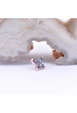 BVLA Monarch Butterfly with Alexandrite in 14k Rose Gold 16g Threaded End by BVLA!
