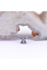 BVLA Monarch Butterfly with Alexandrite in 14k Rose Gold 16g Threaded End by BVLA!