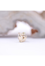 BVLA 6mm Bloom with CZ in 14k Yellow Gold 16g Threaded End by BVLA!