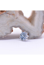 BVLA Pablito with Grade AA Aquamarine in 14k White Gold 16g Threaded End by BVLA!