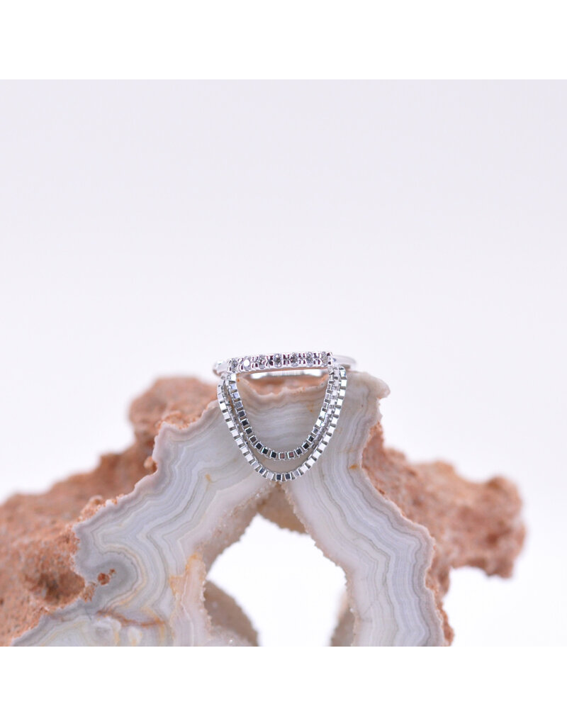 BVLA 18g Machina Seam Rings with Genuine VS  Diamonds in 14k Gold by BVLA!