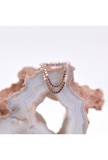 BVLA 18g Machina Seam Rings with Genuine VS  Diamonds in 14k Gold by BVLA!