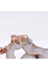 BVLA 18g Machina Seam Rings with Genuine VS  Diamonds in 14k Gold by BVLA!