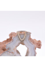 BVLA 18g Machina Seam Rings with Genuine VS  Diamonds in 14k Gold by BVLA!