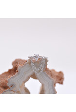 BVLA  16g 3/8" Call me! with CZ 14k Gold Seam Rings by BVLA