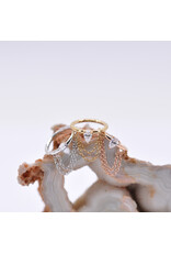 BVLA  16g 3/8" Call me! with CZ 14k Gold Seam Rings by BVLA