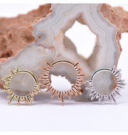 BVLA Ray of Light 14k Gold 16g Seam Rings by BVLA