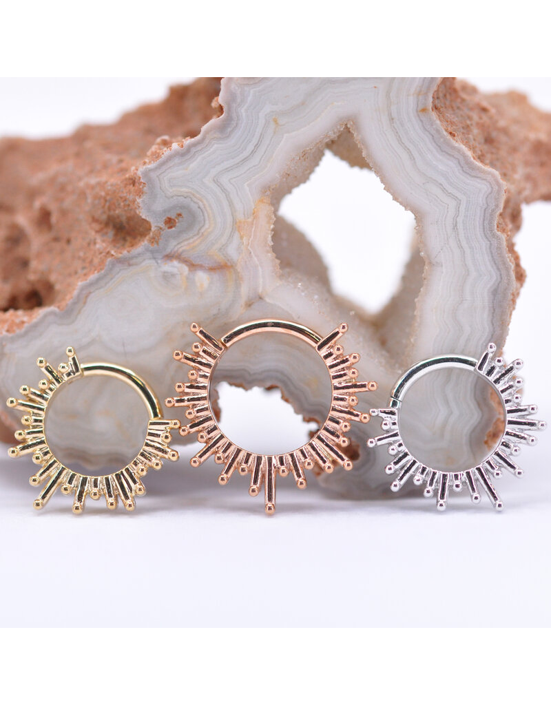 BVLA 16g Ray of Light Seam Rings in 14k Gold by BVLA!