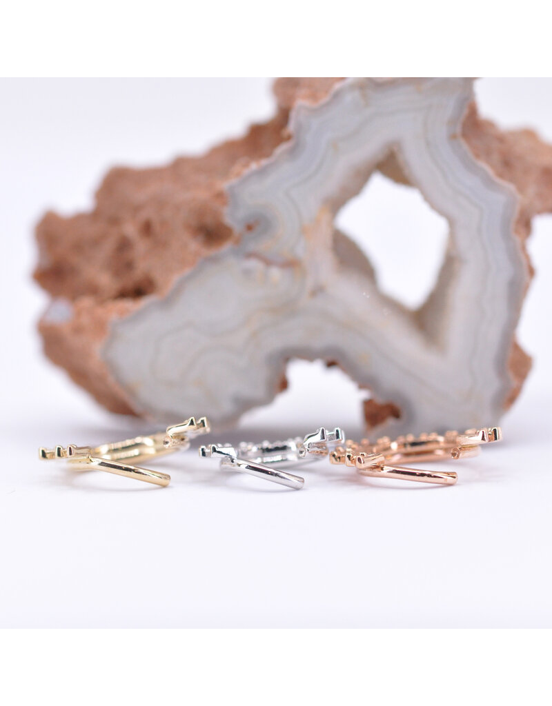 BVLA 16g Ray of Light Seam Rings in 14k Gold by BVLA!