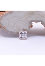 BVLA Royal Flush with CZ in 14k Gold 16g Threaded Ends by BVLA!