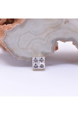 BVLA Royal Flush with CZ in 14k Gold 16g Threaded Ends by BVLA!