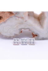BVLA Royal Flush with CZ in 14k Gold 16g Threaded Ends by BVLA!