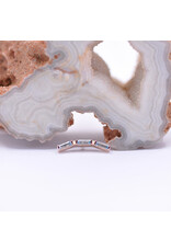 BVLA Trix 3 with Grade AA Swiss Blue Topaz in 14k Rose Gold 16g Threaded End by BVLA!