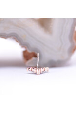 BVLA Marquise Embrace with Grade AA Rhodolite Garnet and CZ in 14k Rose Gold Threadless End by BVLA!