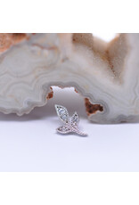 BVLA Mini Wisteria with CZ in 14k White Gold 16g Threaded Ends by BVLA!
