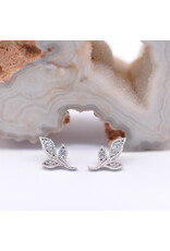 BVLA Mini Wisteria with CZ in 14k White Gold 16g Threaded Ends by BVLA!