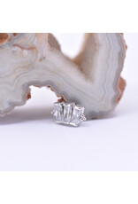 BVLA 3 Gem Baguette Panaraya with CZ in 14k Gold 16g Threaded End by BVLA!