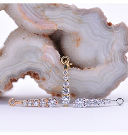 BVLA Rebel Grad 5 Charm CZ 14k Gold by BVLA