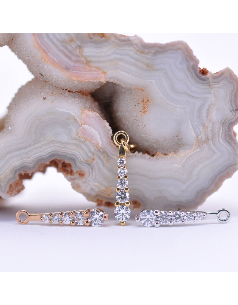 BVLA Rebel Grad 5 Charm with CZ in 14k Gold by BVLA