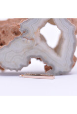 BVLA Bar Four Charm with Marcasite in 14k Rose Gold by BVLA