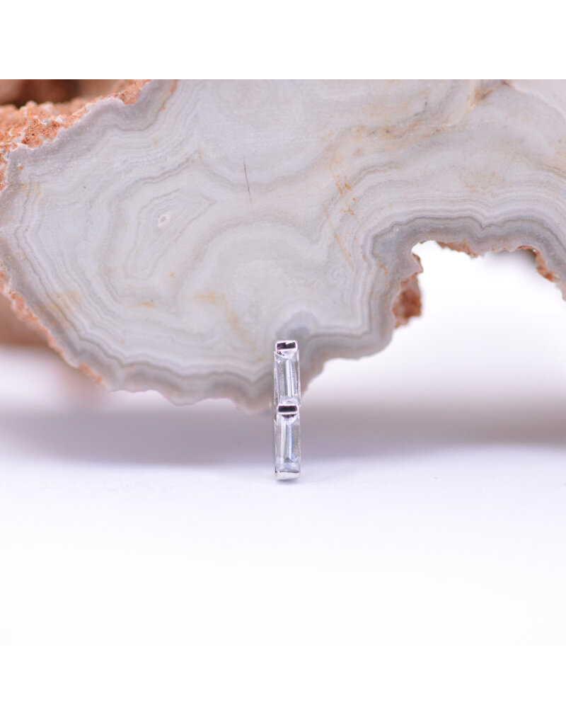 BVLA Rosalia with CZ 14k Gold Threadless Ends