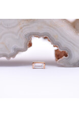 BVLA Baguette Bar with 3x1.5mm Genuine Diamond Threadless Ends in 14k Gold by BVLA!